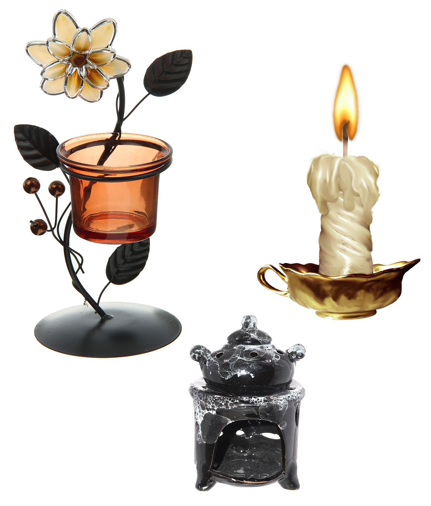 Свечи, подсвечники, аромалампы