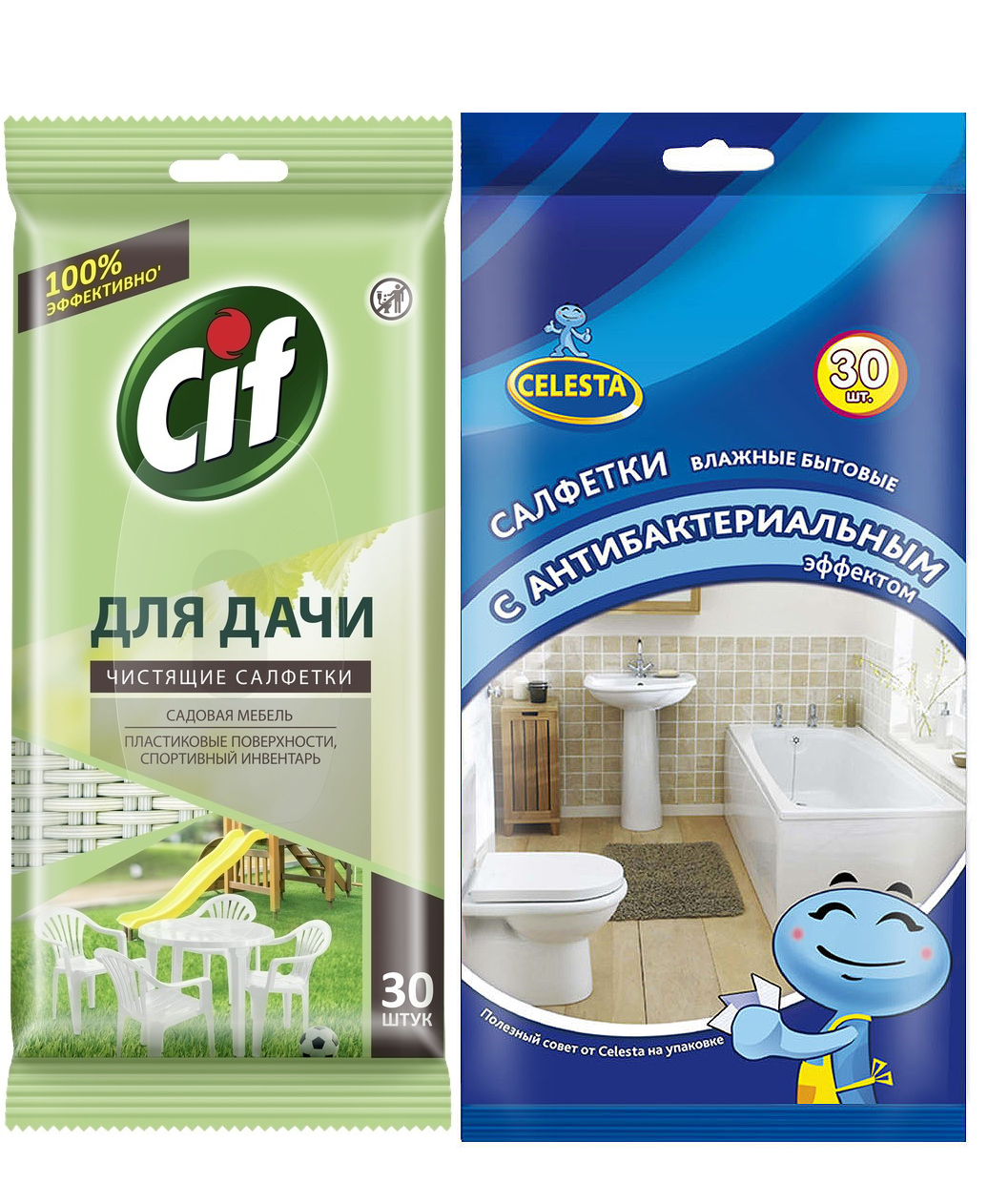 Салфетки влажные для ухода за мебелью