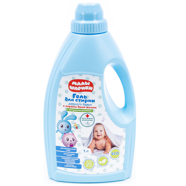 Гели для стирки детского белья и чуств кожи