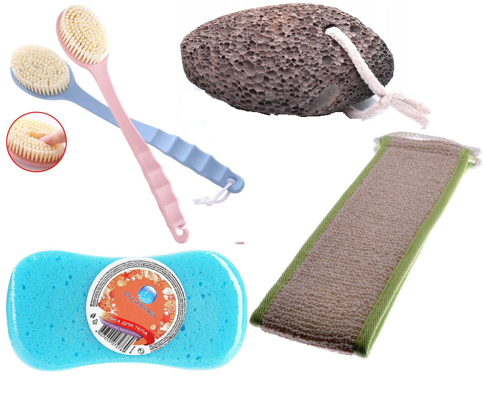 Губки, мочалки, щетки для тела
