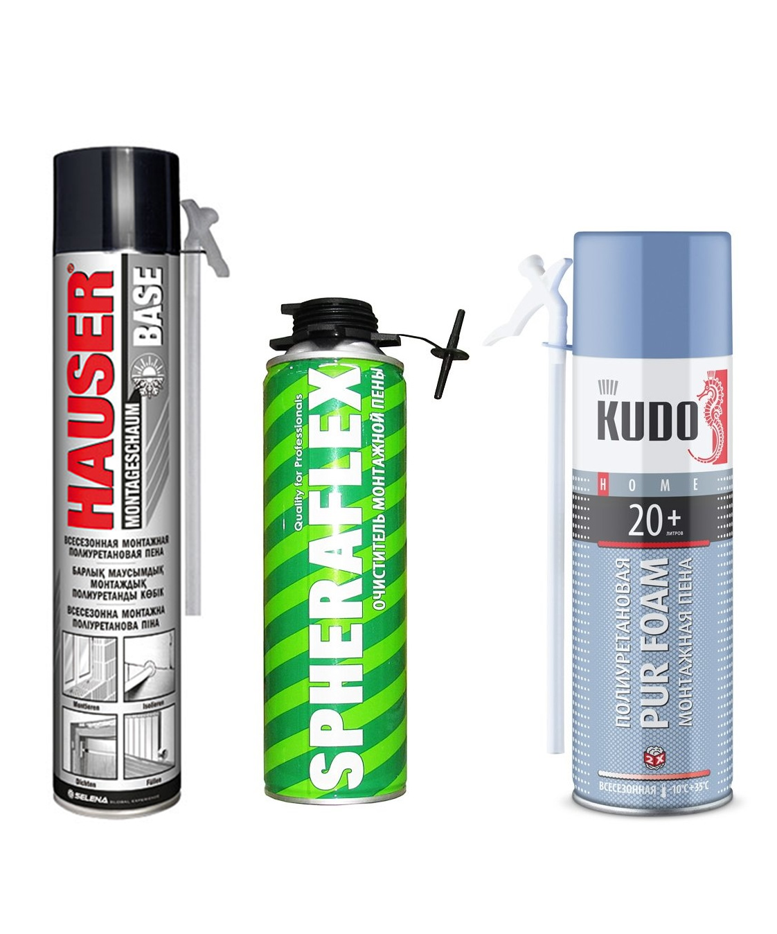 Пена монтажная, очистители пены
