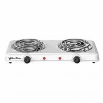 Плита электро HP-03W 2000Вт 132/132мм 2 конф спир белая