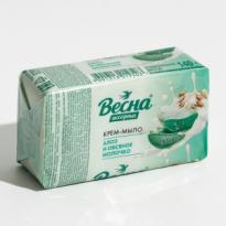 Мыло туалетное Весна алоэ и овсяное молочко 140гр