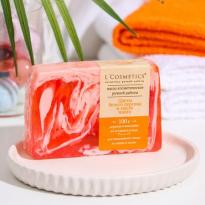Мыло косметич ручной работы L'Cosmetics Цветы белого персика и масло манго 100г