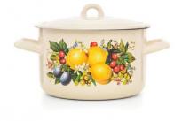 Кастрюля эмал Изобилие цилиндр 2,9л