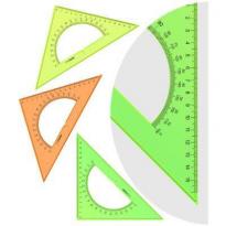 Треугольник 16см 45 Стамм Neon Cristal с транспортиром