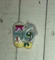 Магнит керамика  QK-029 тапочки ,очки