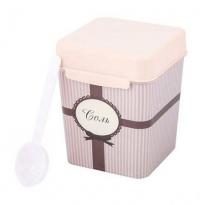 Емкость Уют соль 1,2л с ложкой  