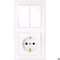 Выключатель 2 СП  ток 10А  Бэлла С510-026