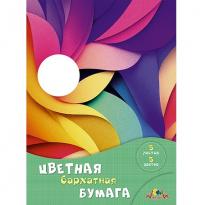Бумага цветная бархатная А4 5л 5цв АппликА Цветные штрихи