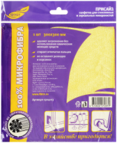 Салфетка микрофибра Присайз для стекол и зеркал 1шт