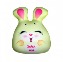 Игрушка антистресс Зайка моя желтый 20х15см