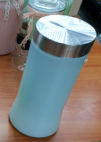 Банка стекло цветное крышка металл 24см  Y64-1