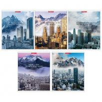 Тетрадь 96л А5 клетка Город