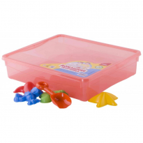 Набор песочница пластмассовая формочки